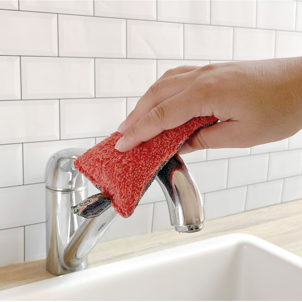 Eponge grattante rouge (lot de 2).webp