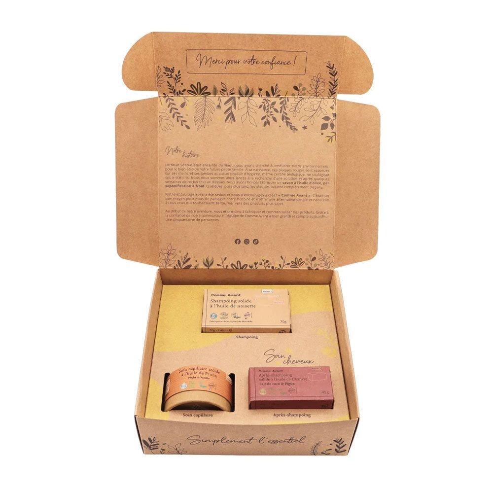 Coffret soin cheveux zéro déchet