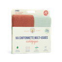 Chiffonnettes en coton bio - Lot de 2