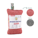 Eponge lavable et grattante corail