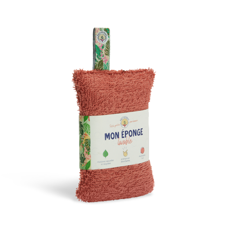 Eponge lavable corail
