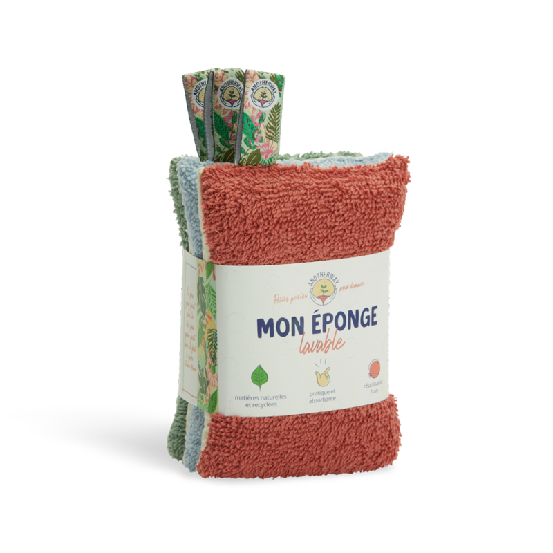 Eponges lavables - Lot de 3