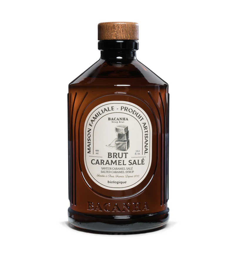Organic raw salted caramel syrup - 400 ml