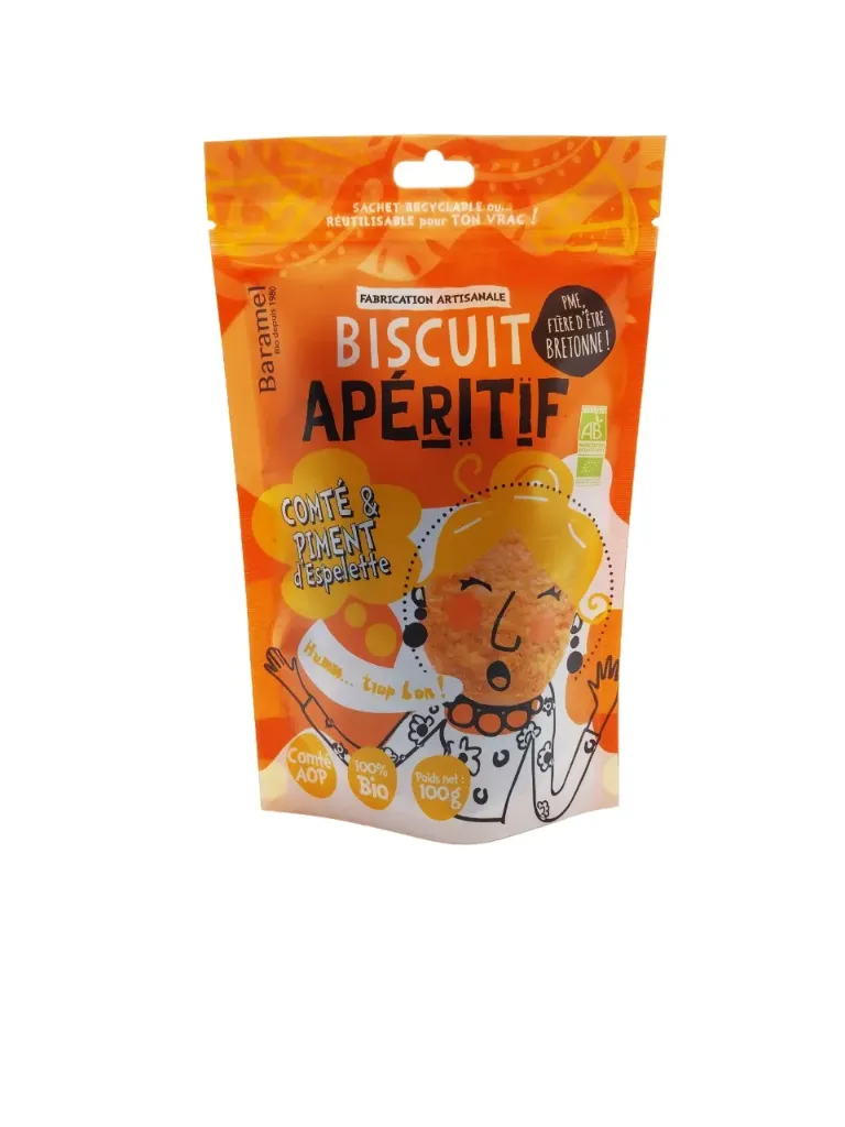 Biscuit apéritif comté aop & piment d'espelette - 100 g