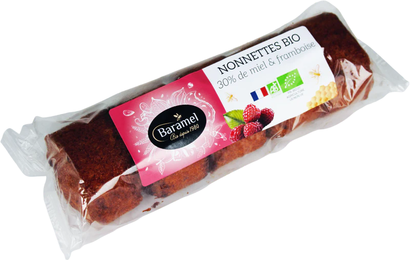 Nonnette à la framboise en rouleaux de 5 pièces - 160g