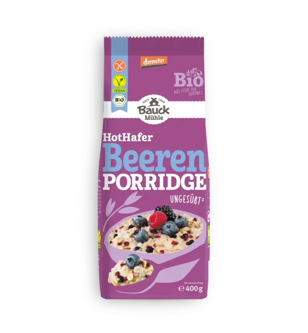 Porridge d'avoine aux baies rouges - 400gr