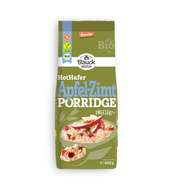 Porridge d'avoine pomme-cannelle - 400gr