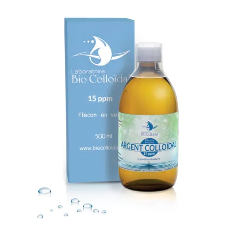 Argent colloïdal 15 ppm - 500 ml