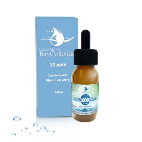 Argent colloïdal 10 ppm - compte-gouttes 60 ml