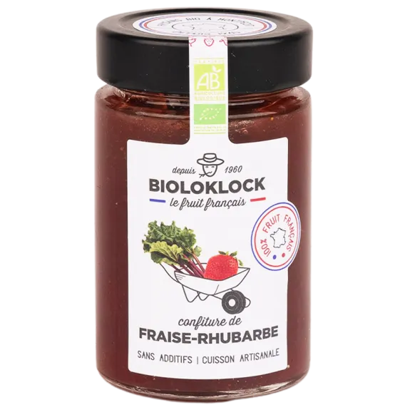 Strawberry and rhubarb jam - 230 g