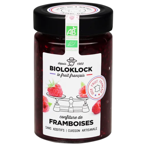 Confiture de framboises - 230 g 