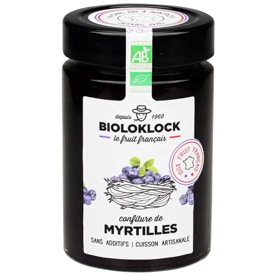 Confiture de myrtilles - 230 g  