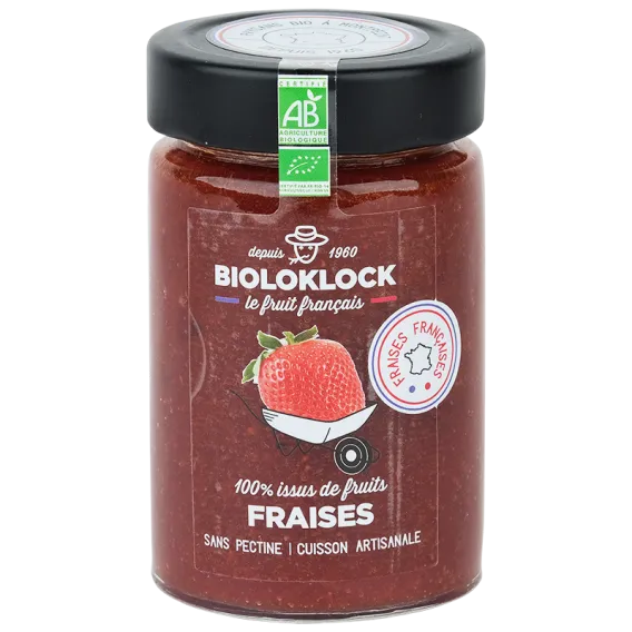 100 % fruits desserts fraises - 210 g