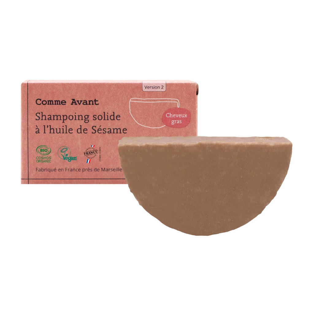 Shampoing solide à l'huile de  sésame (cheveux gras) - 70 g