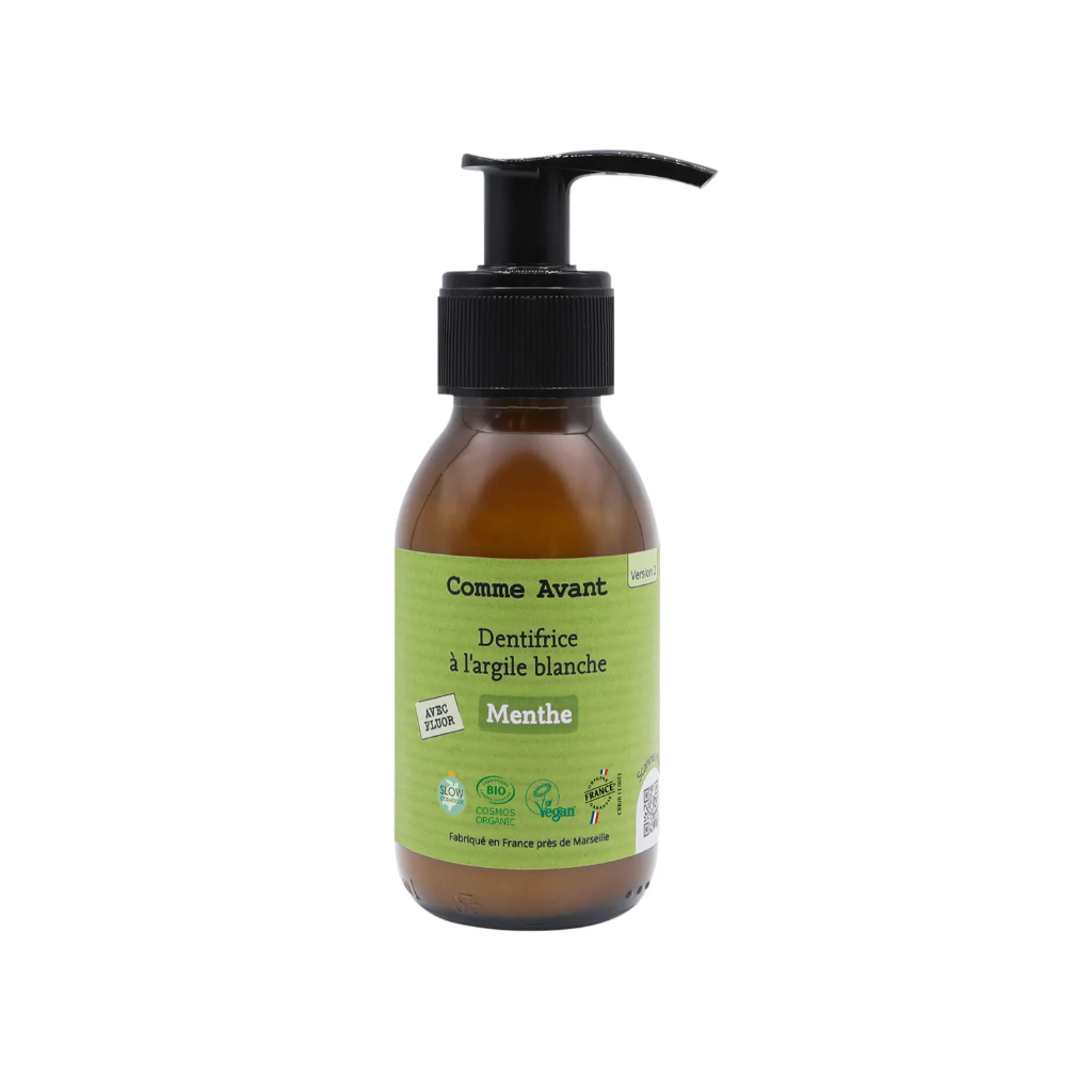 Dentifrice en pâte à l'argile blanche - menthe 90 ml format