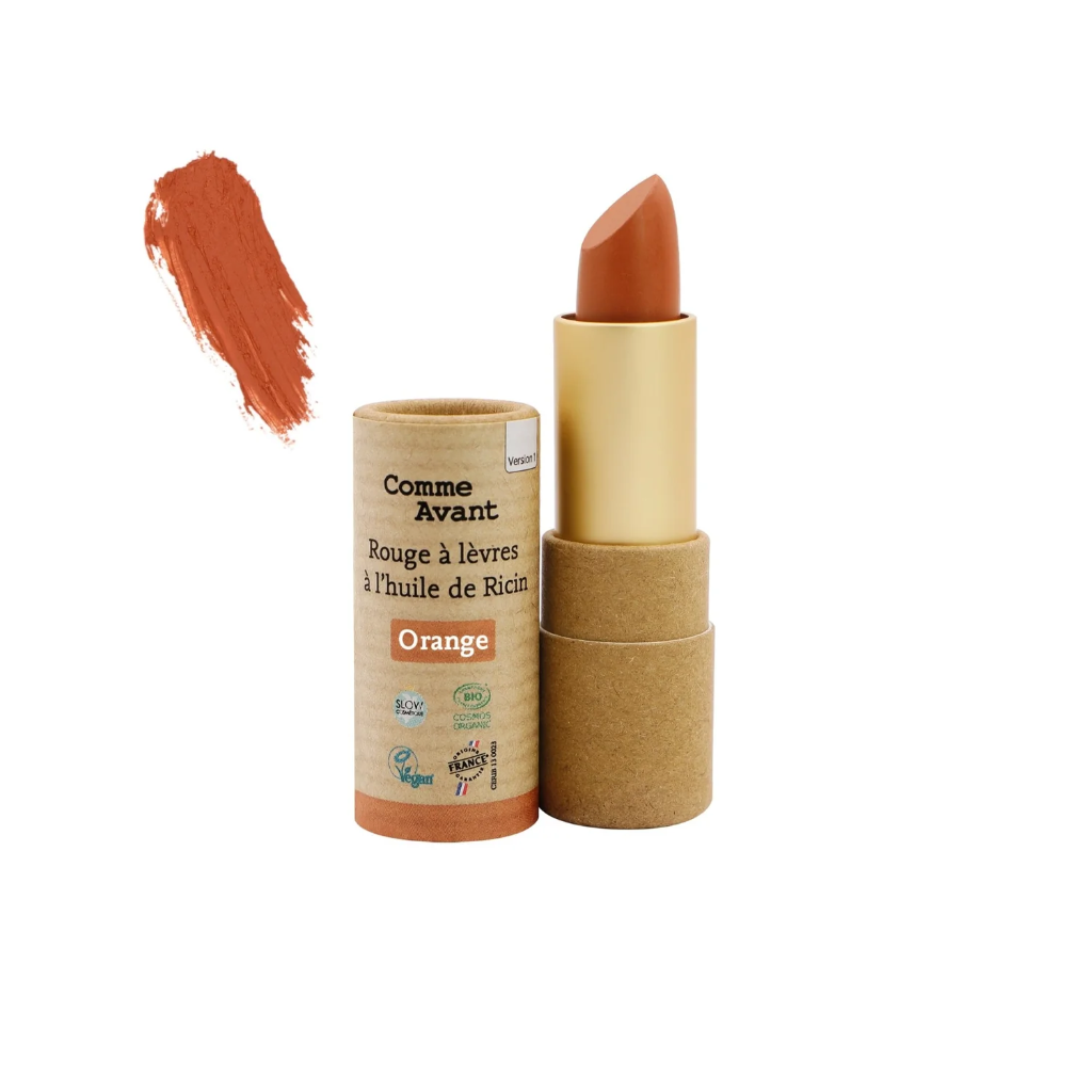 Lipstick with castor oil - amber orange - 4 g