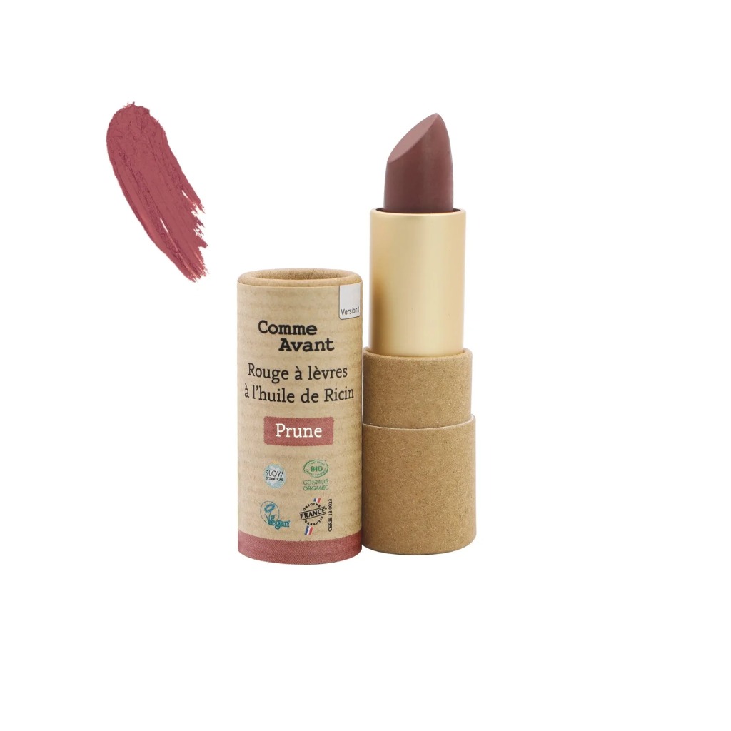 Lipstick with castor oil - plum - 4 g