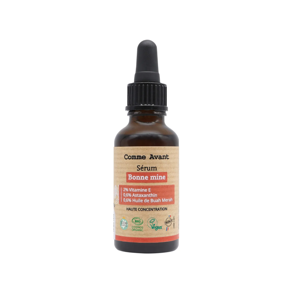 Sérum visage bonne mine - vitamine E, Astaxanthin, huile de buah merah - 30 ml 