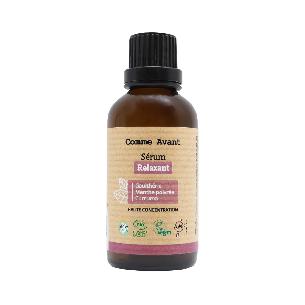 Sérum visage relaxant - Gaultherie, Menthe poivrée, Curcuma - 30 ml