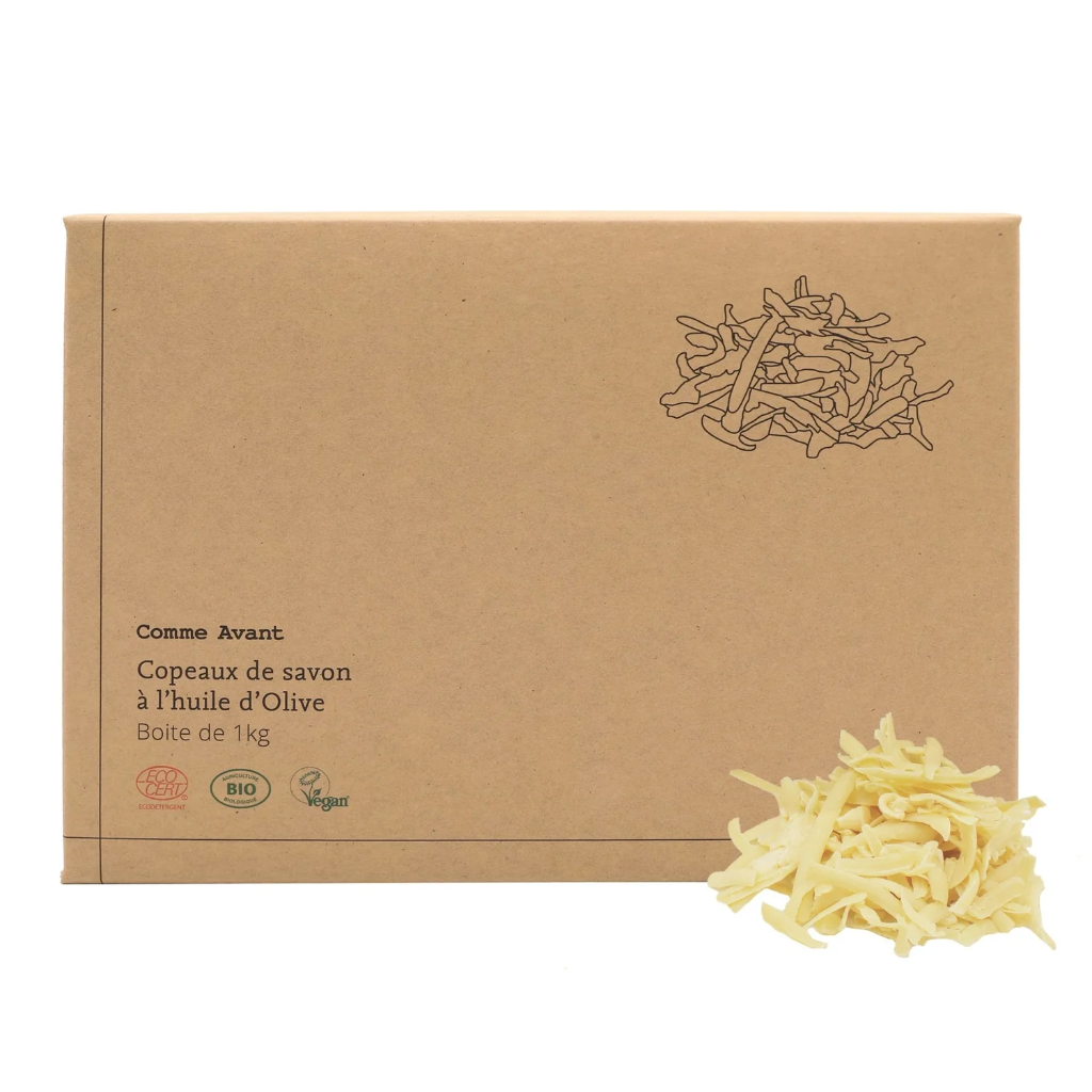 Copeaux de savon à l'huile d'olive 100% - 1 kg