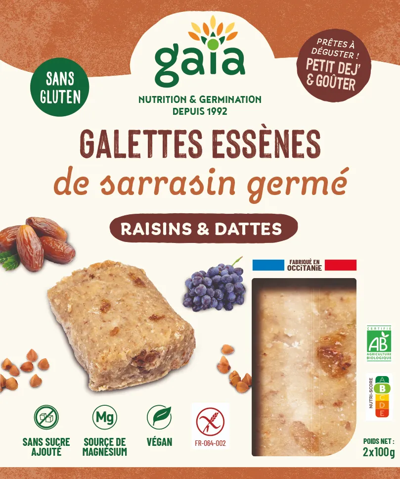 Gekiemde boekweit rozijnen & dadels broodjes 2 x 100 g