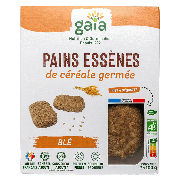 Essene bread made from organic sprouted wheat - 500g