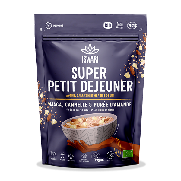 Super Petit Dejeuner - Maca, Cannelle et Purée d'Amande - 360 gr