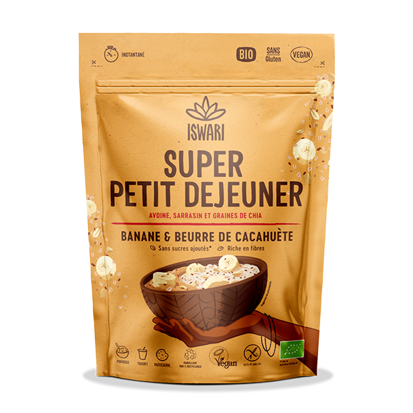 Super Petit Dejeuner - Banane et Beurre de Cacahuète - 360 gr