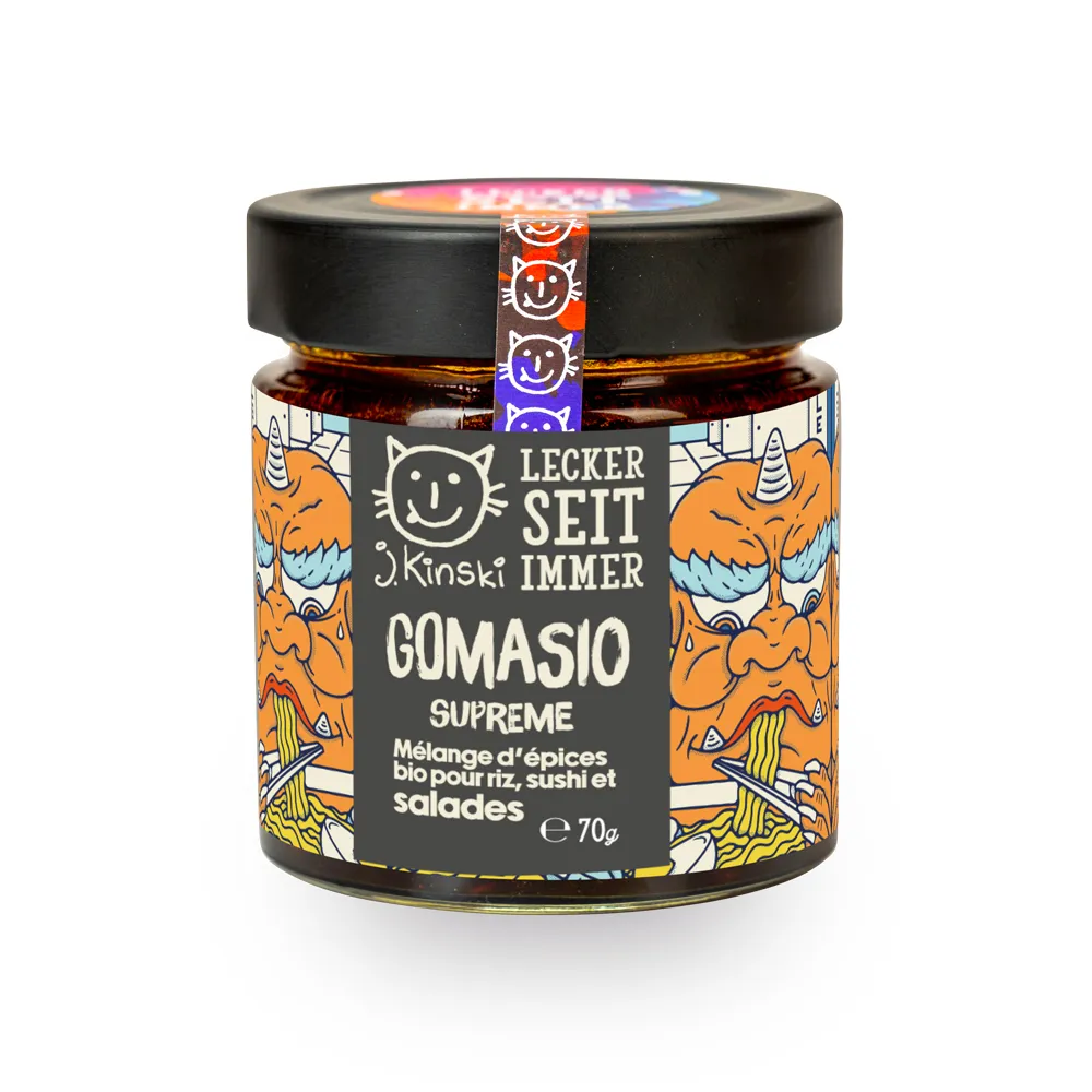 Gomasio Suprême (zout, sesam, zeewier, paddenstoelen) - 70 g