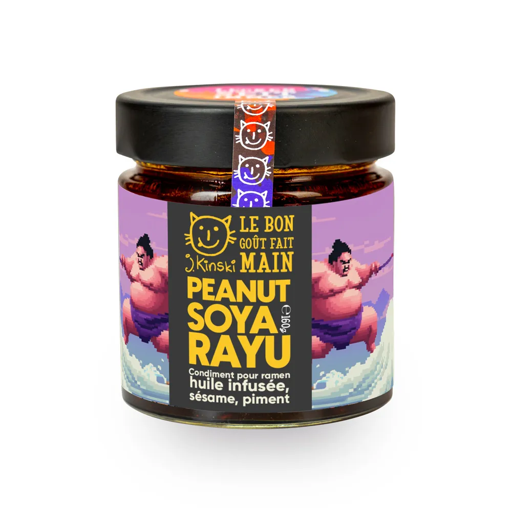 Peanut Soja Rayu (huile infusée sésame piment cacahuètes) - 160 g
