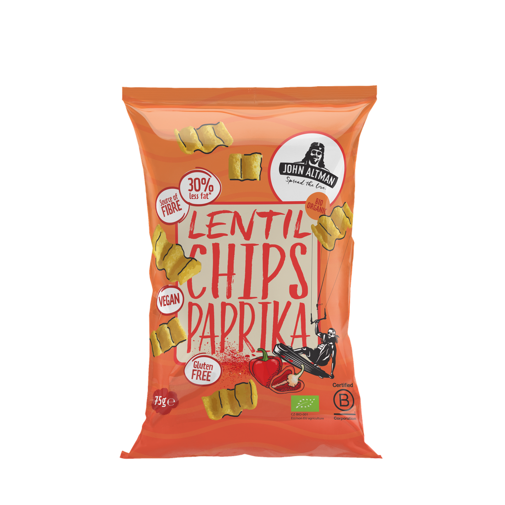 Lentil chips with paprika - 75 g