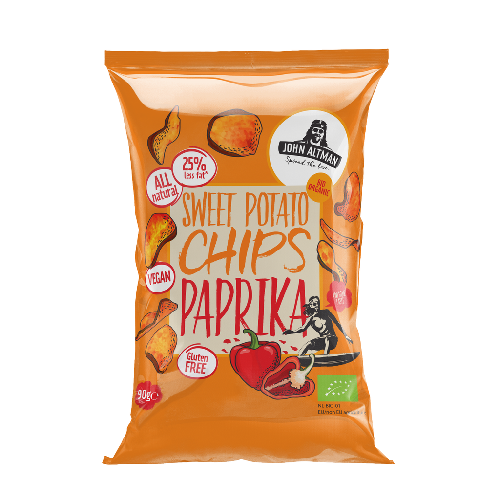 Sweet potato chips paprika - 90 gr