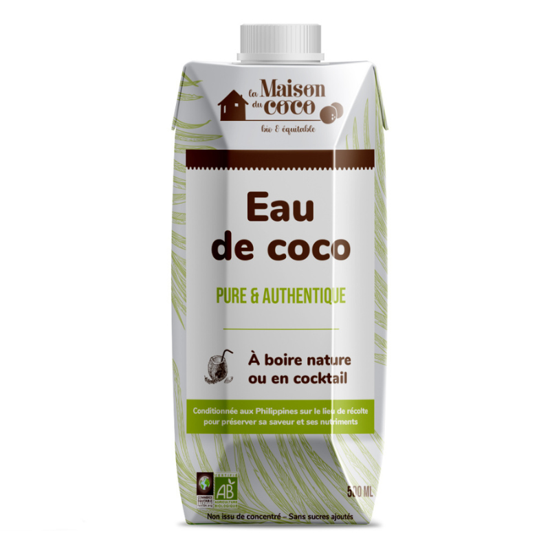 Kokoswater naturel (fairtrade) - 500ml