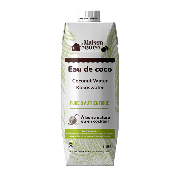 Kokoswater natuur (Fairtrade) - 1 L
