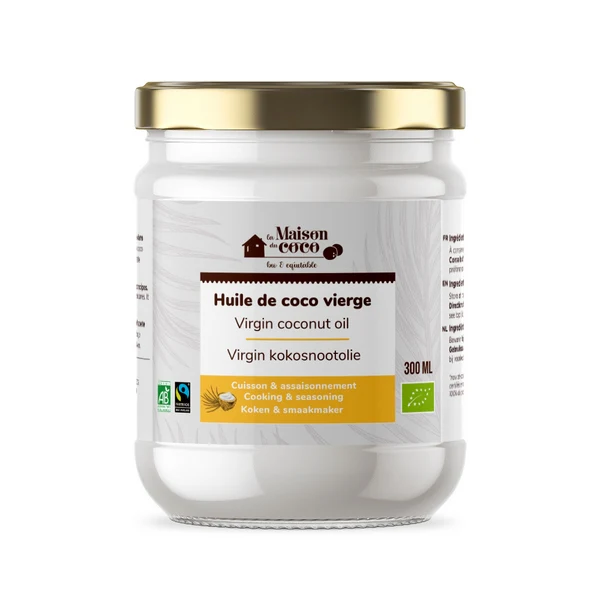 Fairtrade vierge kokosolie (origine Filipijnen) - 300 ml