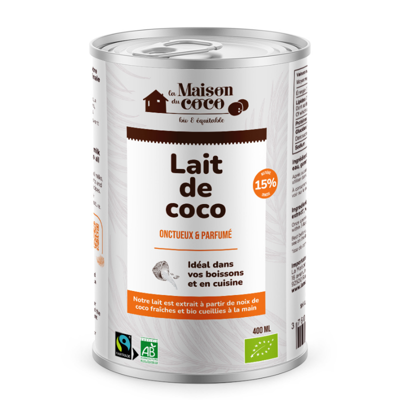 Coconut milk 15% mg (fair-trade) - 400ml