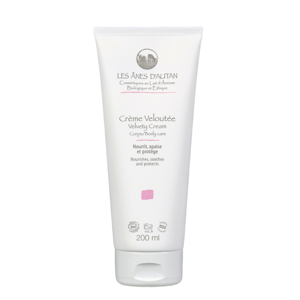 Crème hydratante pour le corps au lait d'ânesse - Crème Veloutée - 200 ml
