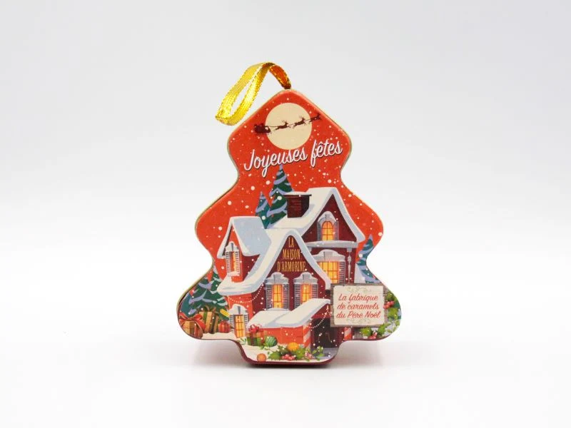 Sapin (boite métal) de caramel du père noël - 80 g