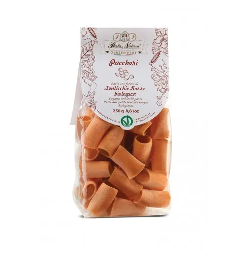 Paccheri lentilles rouges 250gr