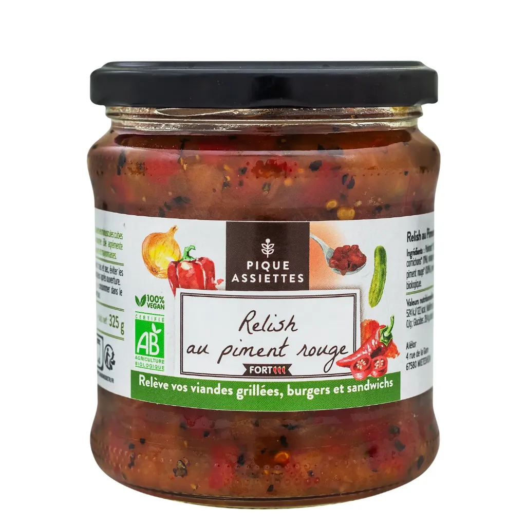 Relish au piment rouge - 325 g