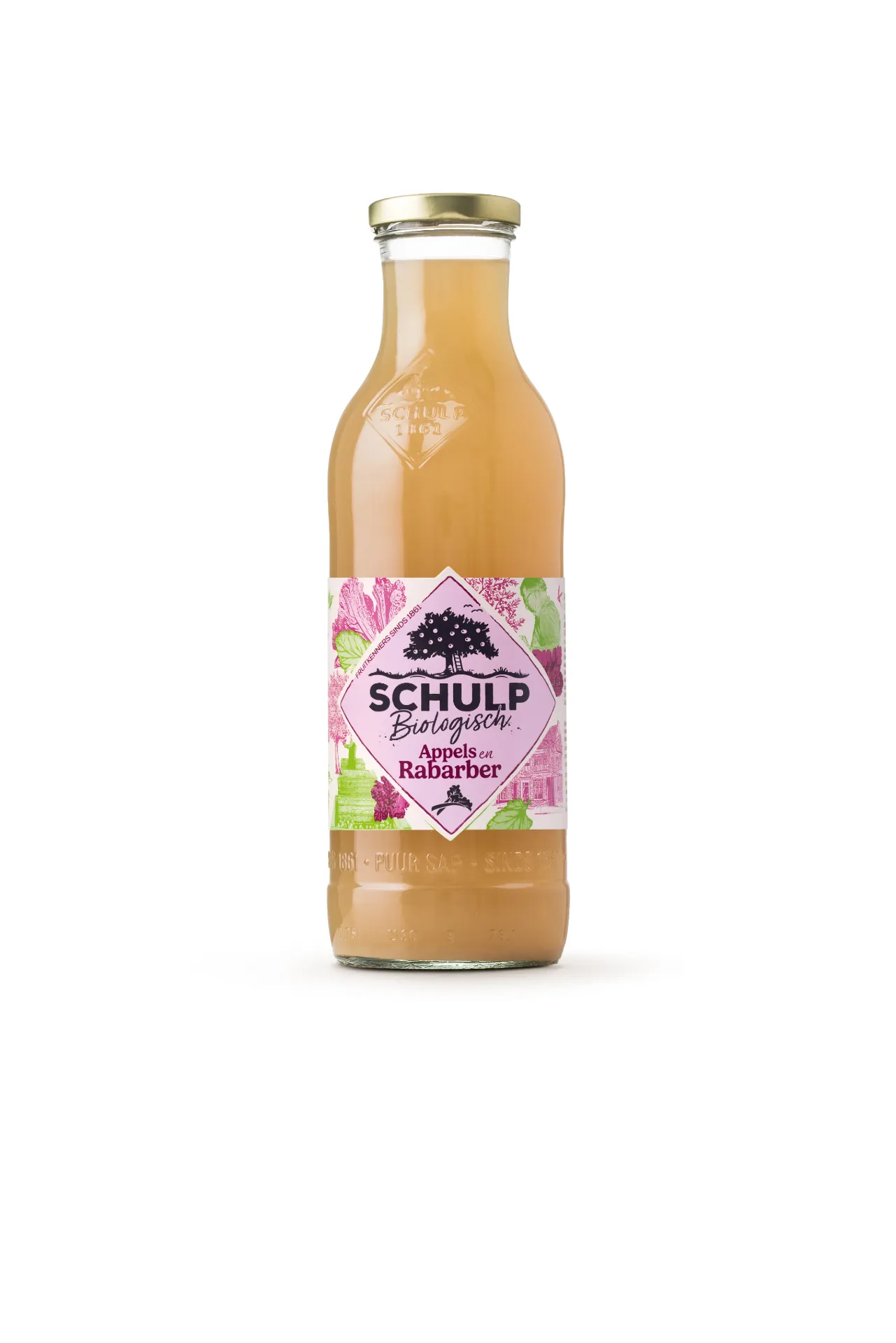 Apple and rhubarb juice - 0.75l