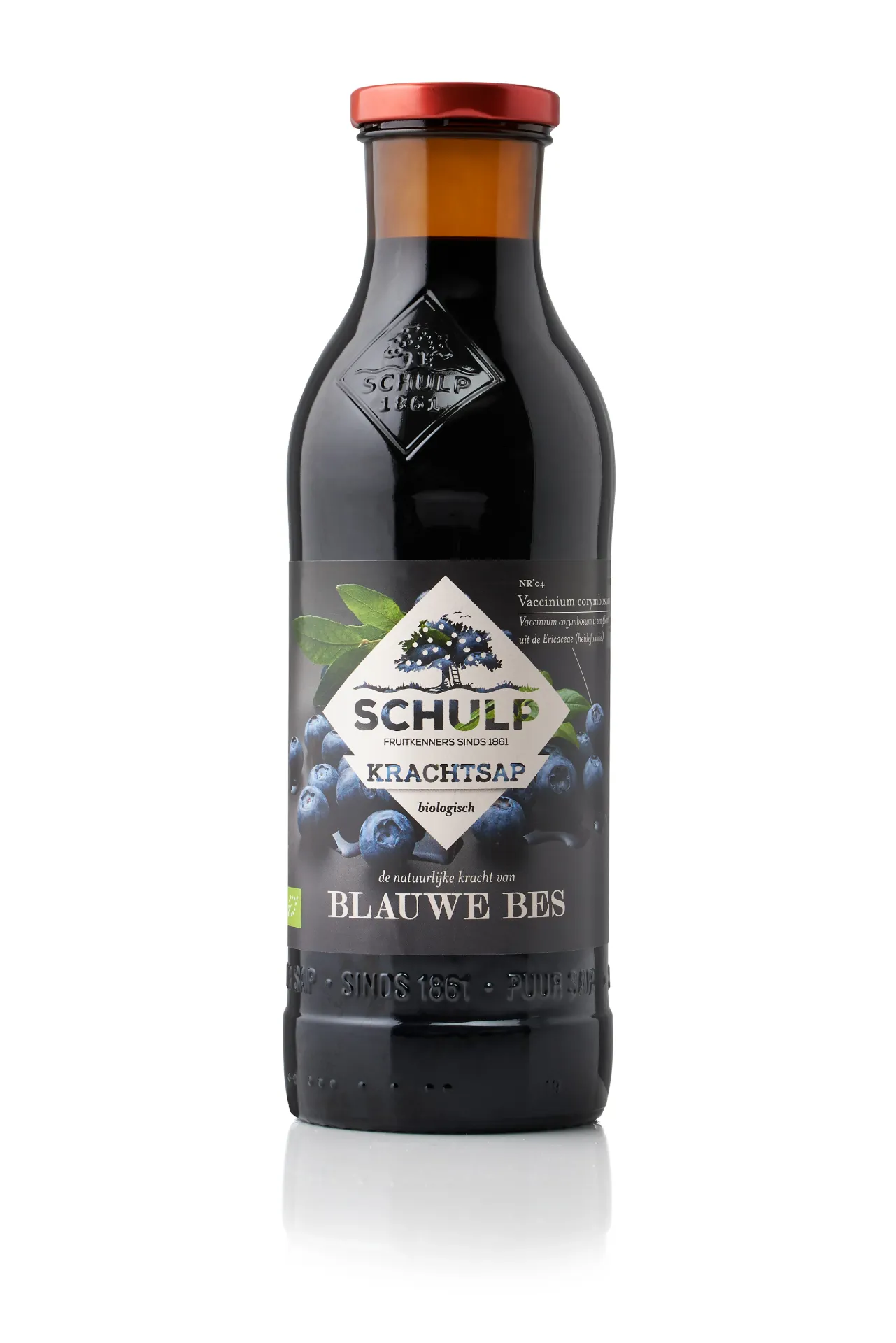 Krachtsap Blauwe bessensap puur - 0,75l