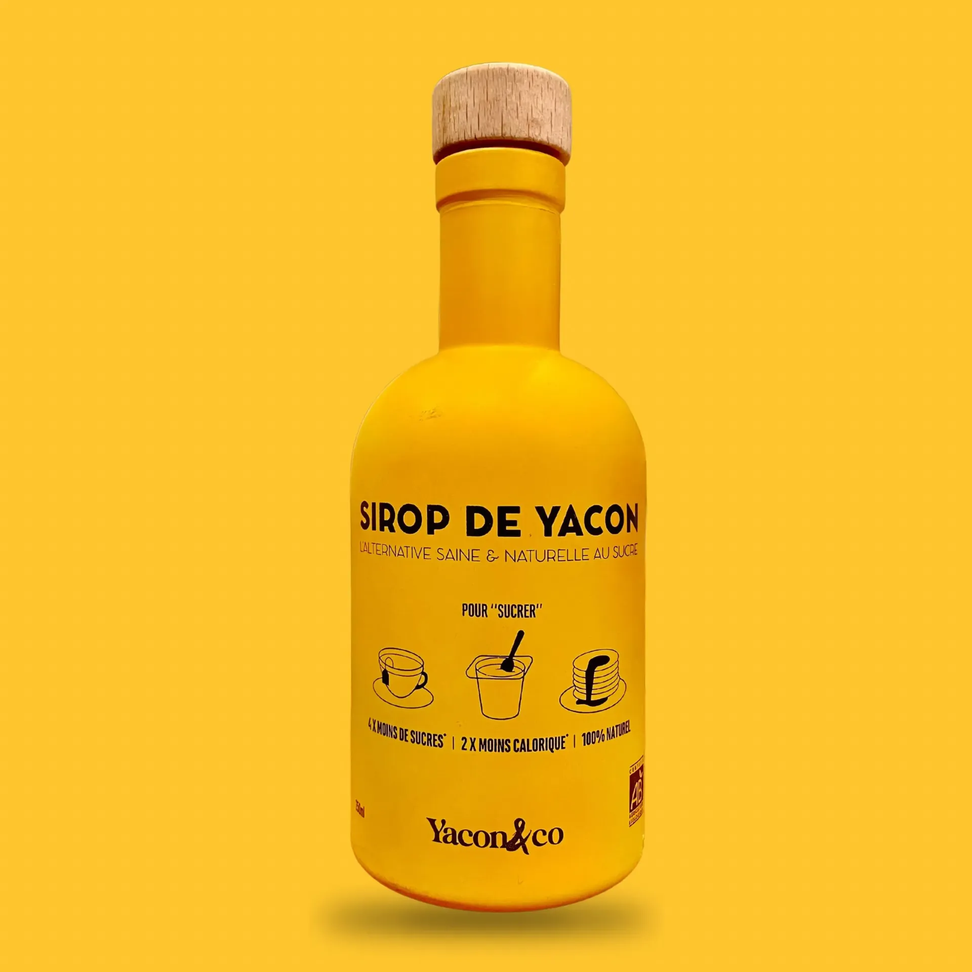 Sirop de yacon - 200 ml (bouteille jaune)