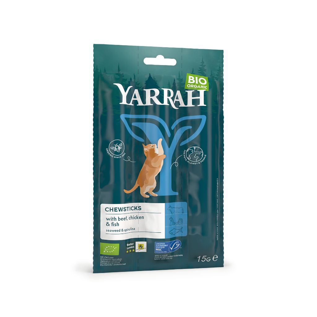 Chat Bâtonnets à mâcher Poisson et Spiruline - 15g