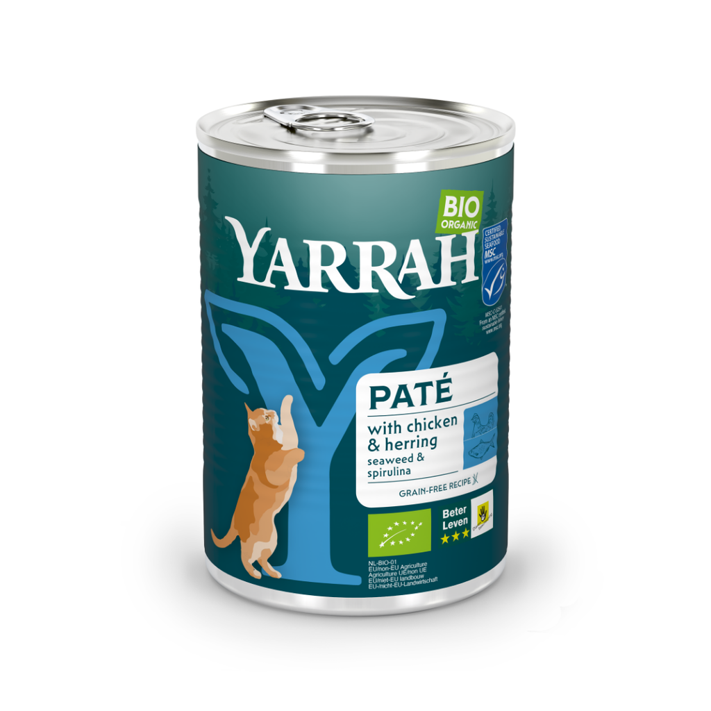 Chats pâté de poisson aux algues et spiruline (MSC) - 400g