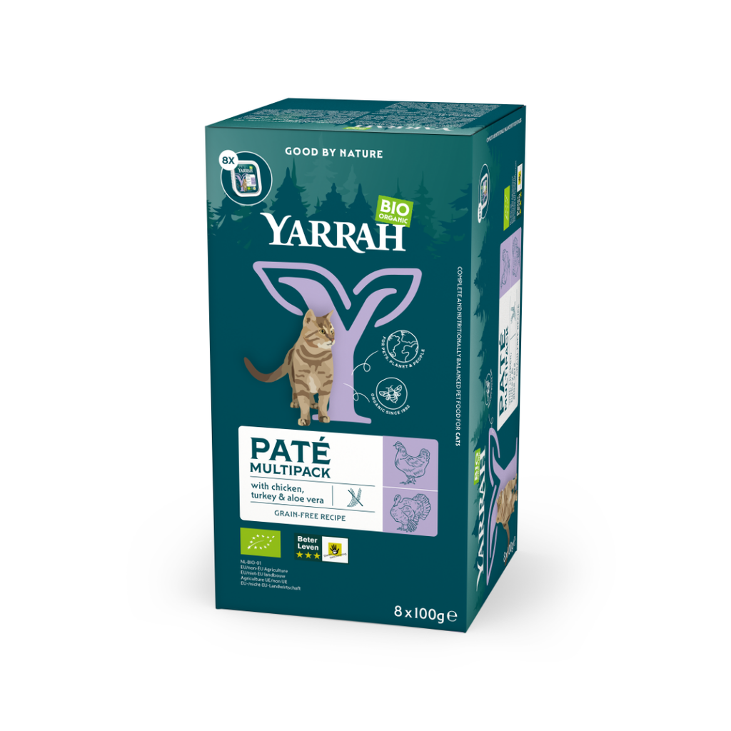 Chats multipack patés poulet/dinde -SC - 8x100g