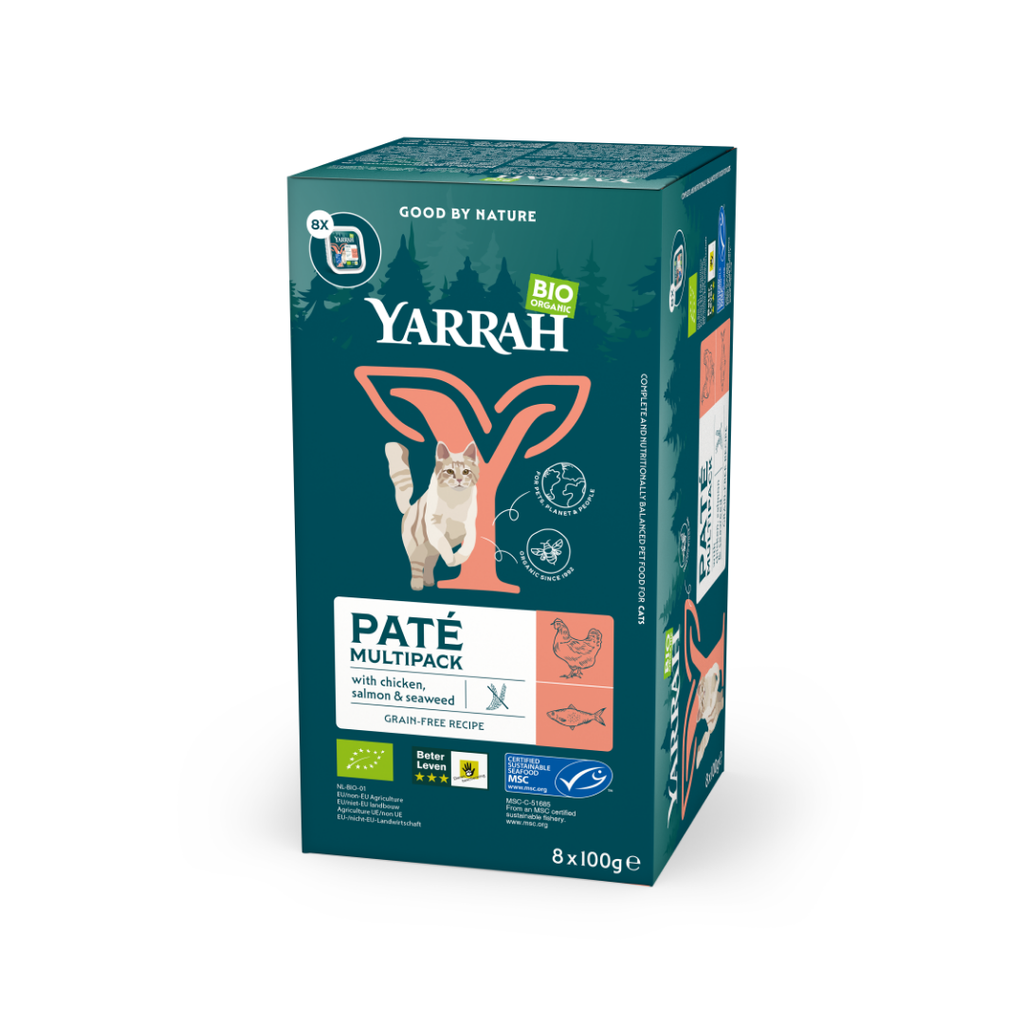 Kat multiPack pate zalm - graanvrij - 8x100g
