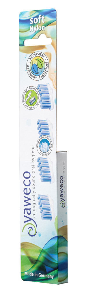 Têtes de brosse à dents nylon soft - 4pcs