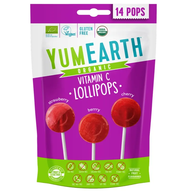 Sucettes aux fruits rouges - 14 pcs