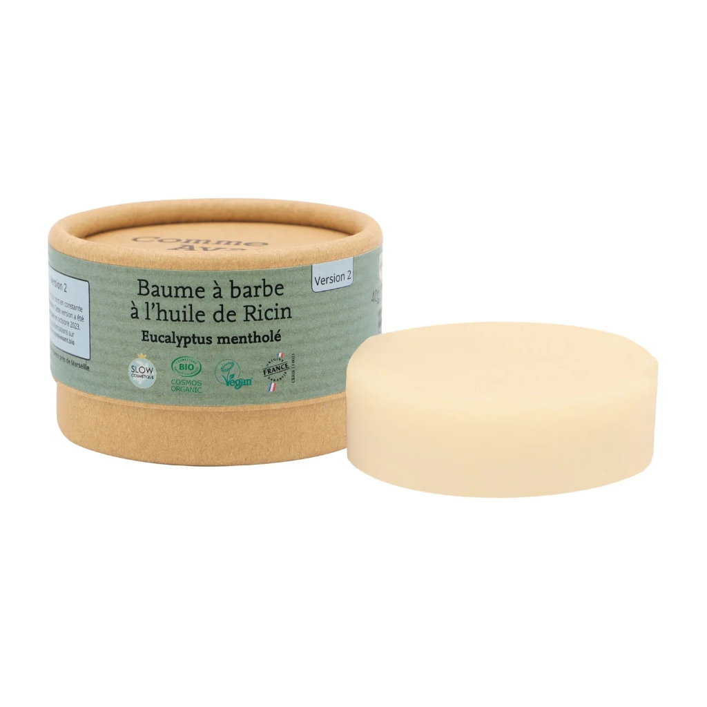 Baume à barbe à l'huile de ricin - Eucalyptus mentholé - 40 g